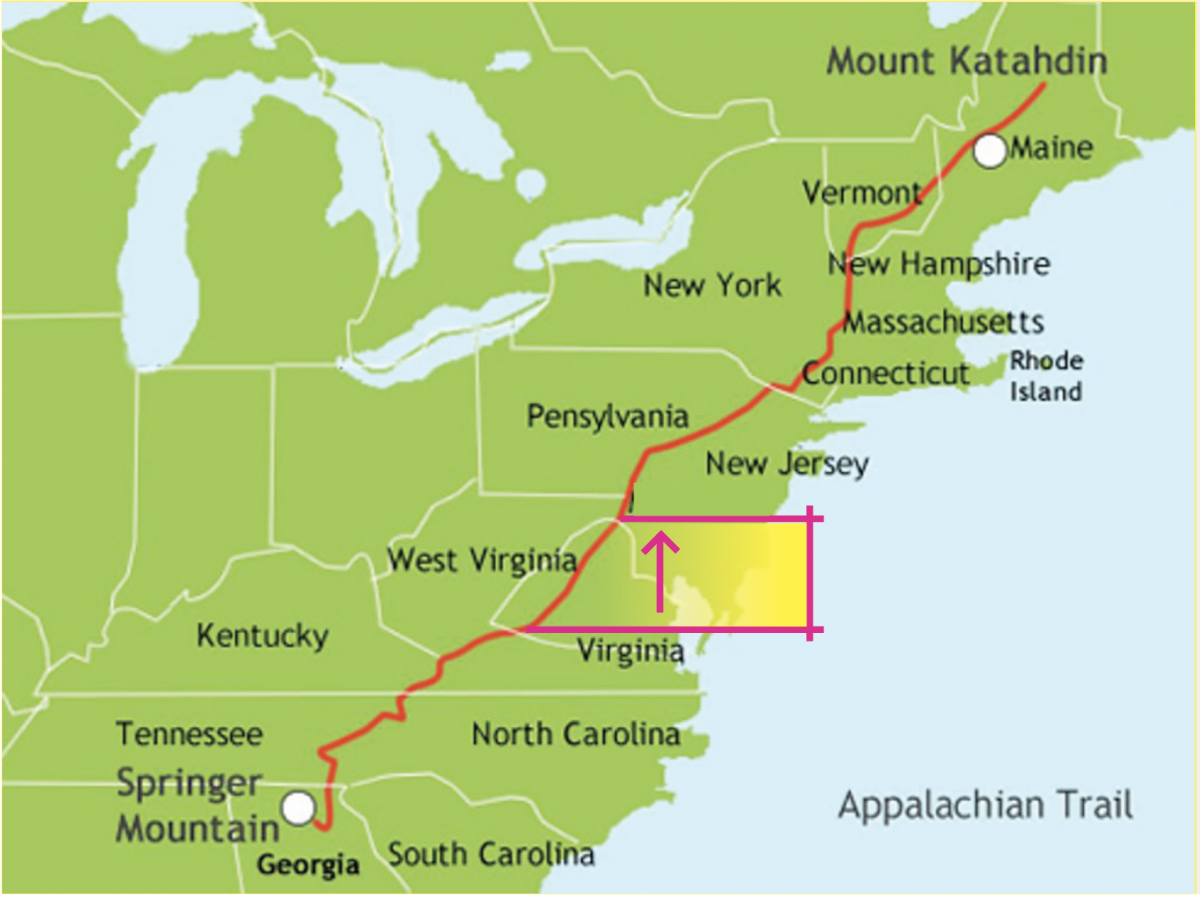 Appalachian Trail Map West Virginia Section